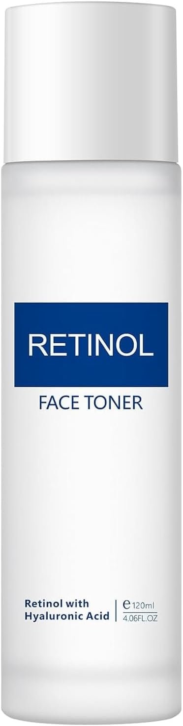 Face Toner for Women, Retinol Facial Toner, Hyaluronic Acid Skin Toner for Firming Skin, Moisturizing, Reduce Fine Lines, Oil Dry Sensitive Skin, 4.06fl.oz/120ml