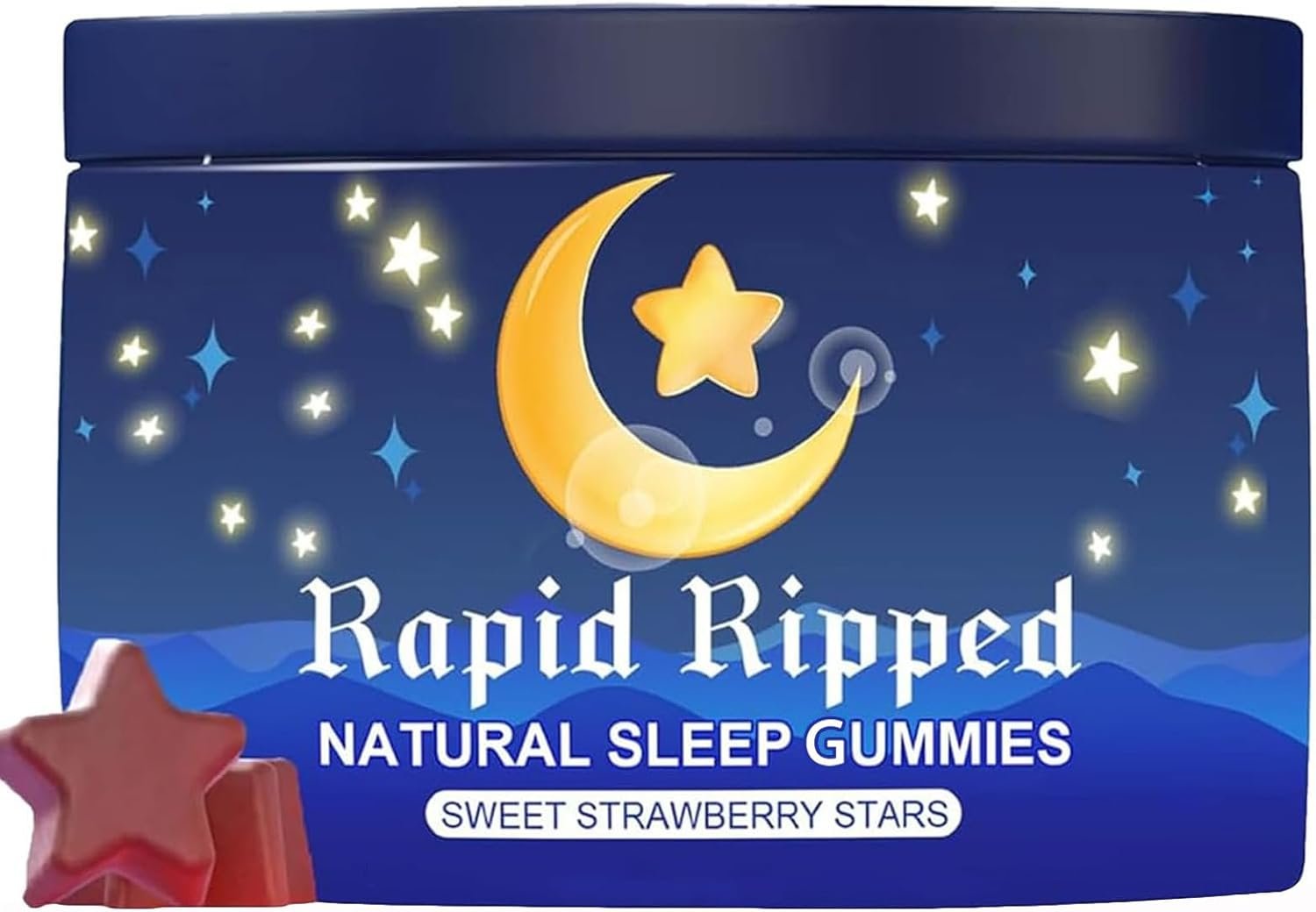 JRR Natural Sleep Aid Gummies – Fall Asleep Quickly and Gently in 30 Minutes- Effective Melatonin 6 mg Sleep+ Gummies for Adults a Restful Night’s Sleep -60 Count (1pc)