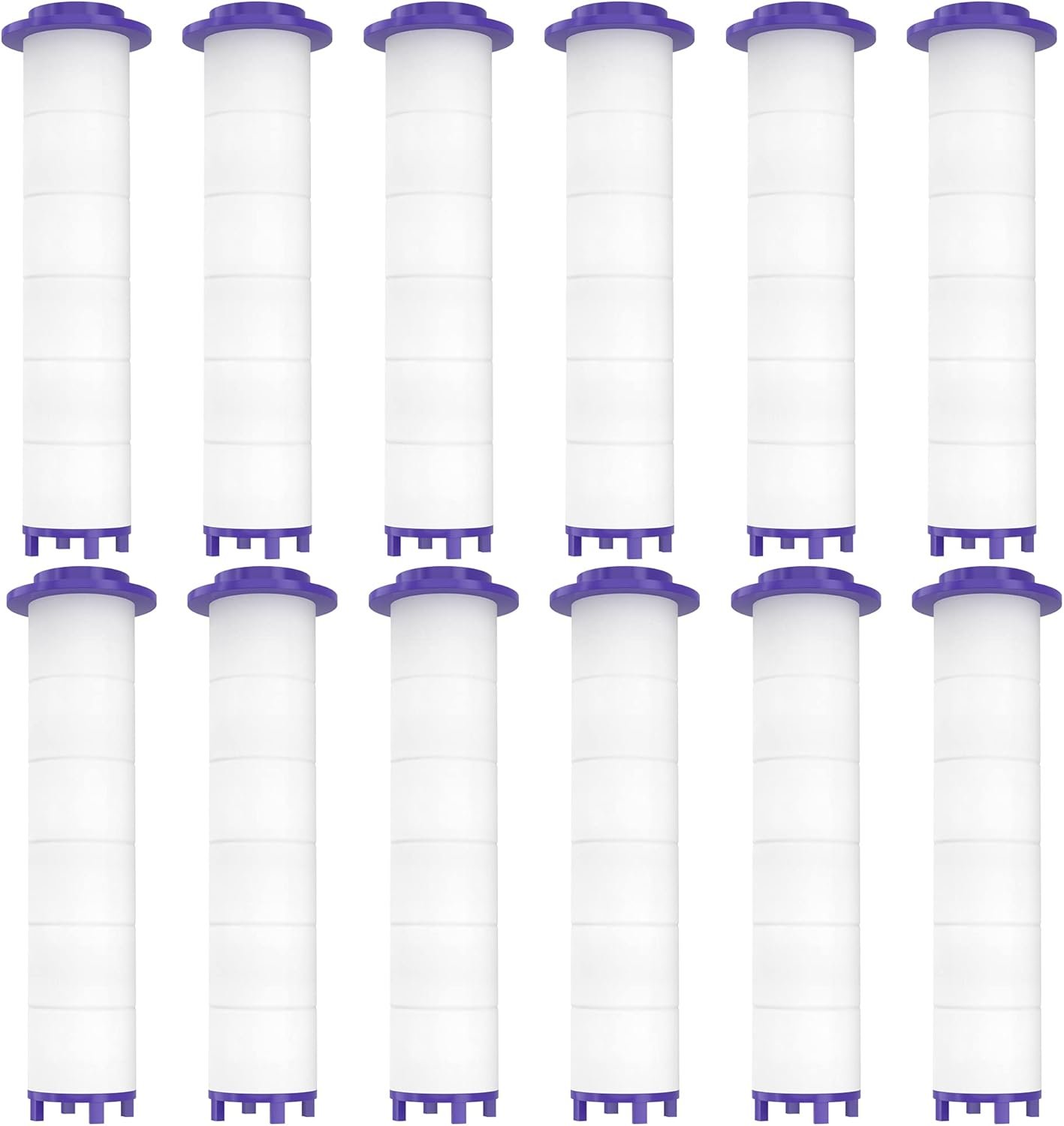 12 Pieces Hydro Jet Shower Head Filter, High Pressure Handheld Vortex Turbo Fan Shower Heads Filter