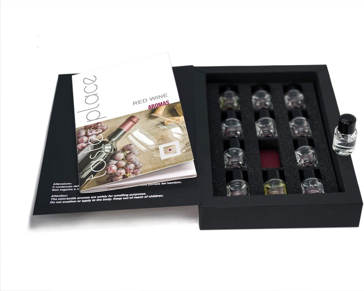 TASTERPLACE – Aroma Set Red Wine – English – for Sommeliers – for Wine Lovers – Tasting Tool