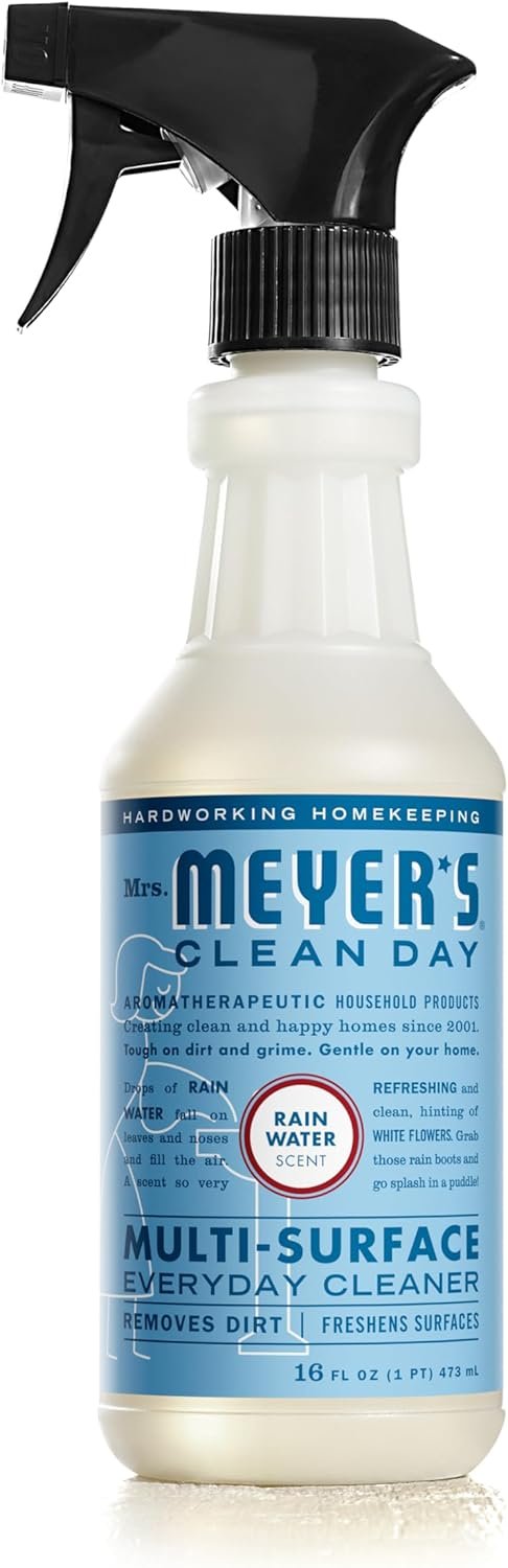 MRS. MEYER’S CLEAN DAY Multi-Surface Everyday Cleaner, Rain Water Scent, 16 Ounce Bottle