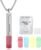 Breathing Necklace for Anxiety, Stainless Steel Breathing Pendant Breathwork Tool for Calm Meditation & Stress Relief, Mindfulness Slow Breathing Trainer, Adjustable Chain, Gift for Women Men