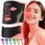 LED Light Therapy Mask Skin Care Mask & Neck, LED Red 630±5nm & NIR 830nm Wavelength for Home Use（Advanced Black）