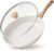 SENSARTE Nonstick Ceramic Frying Pan with Lid 8/9.5/10/11/12.5 Inch Omelet Pan Skillet, Free of Intentionally Added PFAS/PTFE Non-toxic Chef’s Pan Induction Compatible Pan, Heat Resistant Handle
