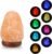 Wrcevtor Natural Salt Rock Night Lamp with 7 Colors Changing, Mini Small Crystal Salt Lamp for Home Decor and Gift – Natural Shaped, Premium Wood Base