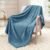 Exclusivo Mezcla Fleece Throw Blanket Extra Large, Super Soft and Warm Blankets for Couch, Sofa and Bed Waffle Textured, Cozy, Fuzzy and Lightweight (Slate Blue, 50×70 Inches)